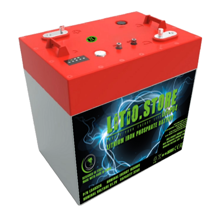 LS4832P67 48V 32Ah Golf Car Lithium Battery LiFePO4 box GC2 100A BMS IP67