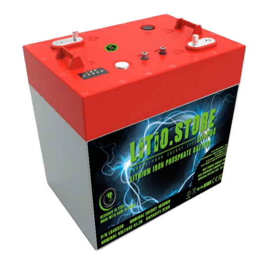 LS4832P67 48V 32Ah Golf Car Lithium Battery LiFePO4 box GC2 100A BMS IP67